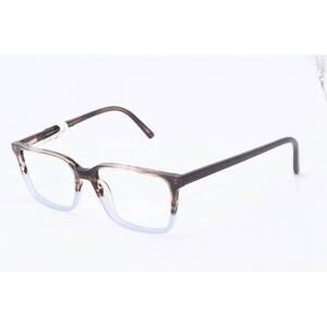 NEW CHELSEA MORGAN unisex cm202211 rectangle eyeglasses in brown blue